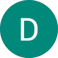 A teal circle with the letter "D" in the center, displayed in white.